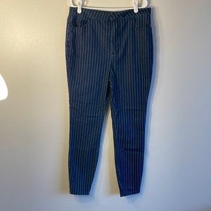 Forever 21+ striped blue jeans